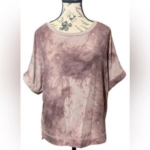 Rachel Zoe Women’s Purple Tye Dye Slouchy T-Shirt Size:XS